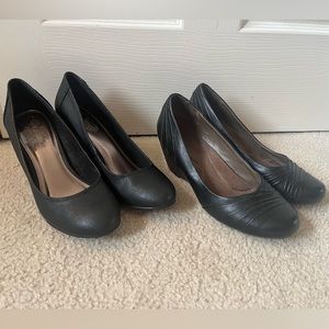 Black Professional Wedges - Size 10